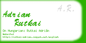 adrian rutkai business card