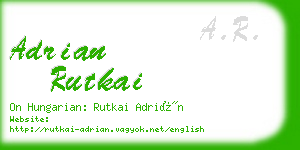 adrian rutkai business card